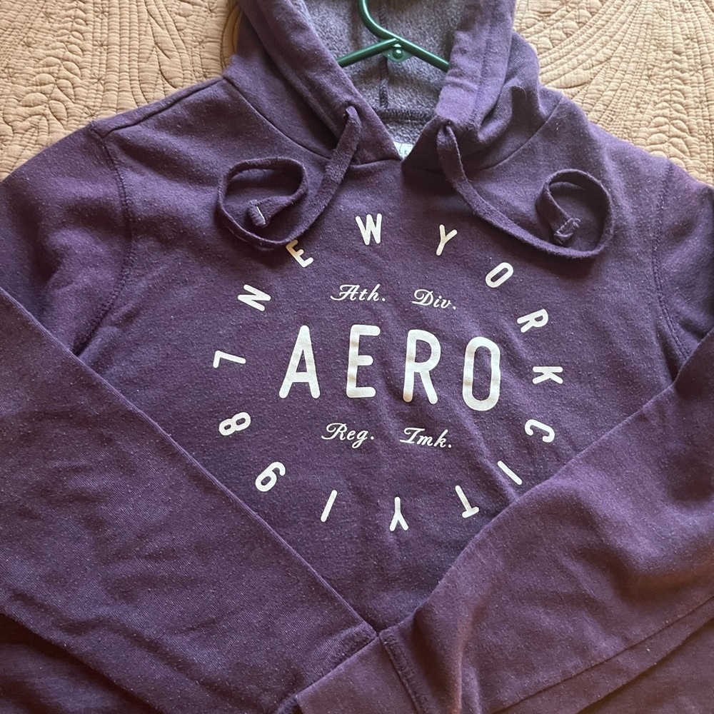 Aeropostale Purple Sweater with AERO Branding